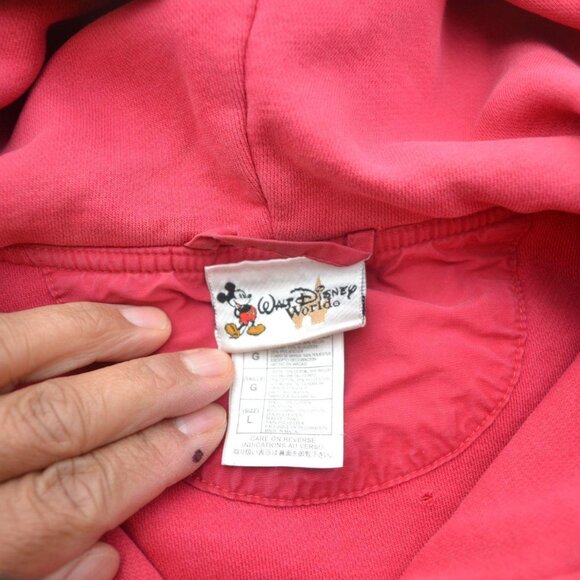 Disney Parks Vintage Full Zip Hoodie Jacket Women's Large Pre Owned - Picture 5 of 8